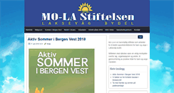 Desktop Screenshot of mola-stiftelsen.no